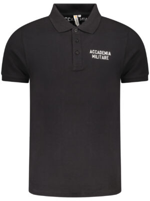 POLO DE MANGA CORTA NEGRO DE HOMBRE DE LA ACADEMIA MILITAR
