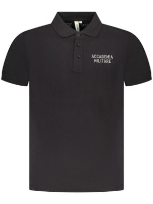 POLO DE MANGA CORTA NEGRO DE HOMBRE DE LA ACADEMIA MILITAR