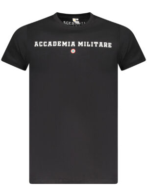 CAMISETA DE MANGA CORTA NEGRA DE HOMBRE DE LA ACADEMIA MILITAR