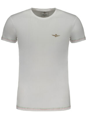 CAMISETA MANGA CORTA HOMBRE AERONAUTICA MILITARE BLANCA