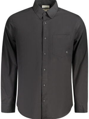 CALVIN KLEIN CAMISA DE MANGA LARGA PARA HOMBRE NEGRA