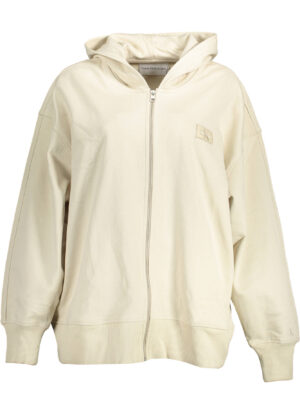 SUDADERA CON CREMALLERA CALVIN KLEIN MUJER BEIGE