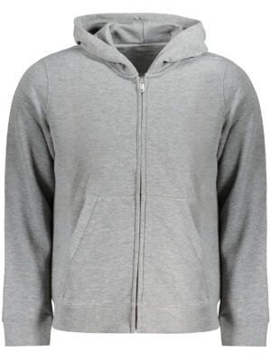 SUDADERA CALVIN KLEIN HOMBRE GRIS CREMALLERA