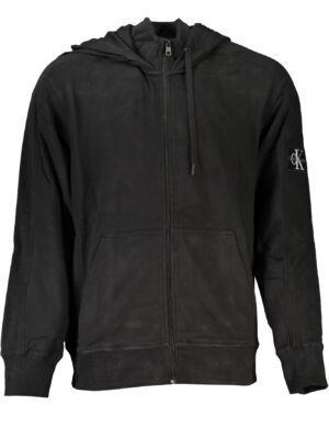 SUDADERA CALVIN KLEIN HOMBRE NEGRA CREMALLERA