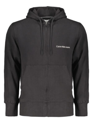 SUDADERA CALVIN KLEIN HOMBRE NEGRA CREMALLERA