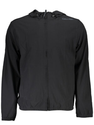 SUDADERA DE HOMBRE CALVIN KLEIN NEGRA CON CREMALLERA