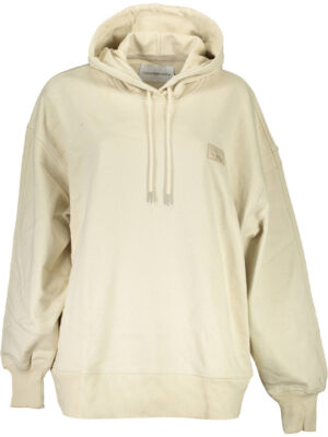 CALVIN KLEIN SUDADERA SIN CREMALLERA MUJER BEIGE