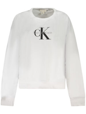 CALVIN KLEIN SUDADERA CON CREMALLERA PARA MUJER BLANCA