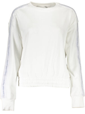 SUDADERA CALVIN KLEIN SIN CREMALLERA MUJER BLANCO