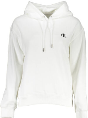 SUDADERA MUJER SIN CREMALLERA CALVIN KLEIN BLANCO