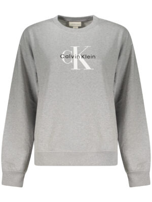 CALVIN KLEIN SUDADERA SIN CREMALLERA MUJER GRIS