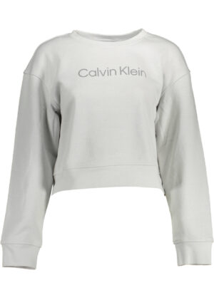 SUDADERA CALVIN KLEIN SIN CREMALLERA MUJER GRIS