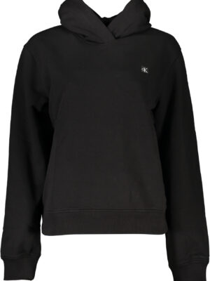 SUDADERA MUJER SIN CREMALLERA CALVIN KLEIN NEGRO