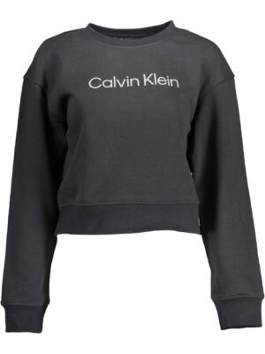 SUDADERA CALVIN KLEIN SIN CREMALLERA MUJER NEGRO