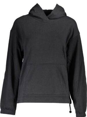 SUDADERA CALVIN KLEIN SIN CREMALLERA MUJER NEGRO