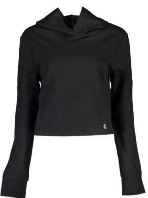 SUDADERA CALVIN KLEIN SIN CREMALLERA MUJER NEGRO