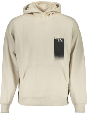 SUDADERA CALVIN KLEIN SIN CREMALLERA HOMBRE BEIGE