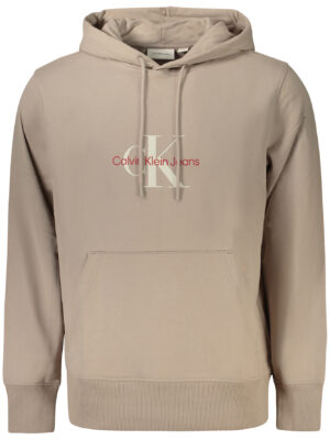 SUDADERA CALVIN KLEIN SIN CREMALLERA HOMBRE BEIGE