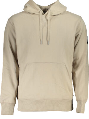 SUDADERA SIN CREMALLERA BEIGE HOMBRE CALVIN KLEIN