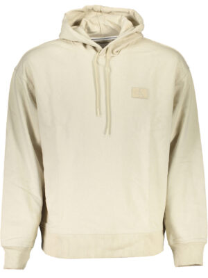 SUDADERA CALVIN KLEIN SIN CREMALLERA HOMBRE BEIGE