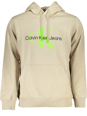 SUDADERA SIN CREMALLERA BEIGE HOMBRE CALVIN KLEIN