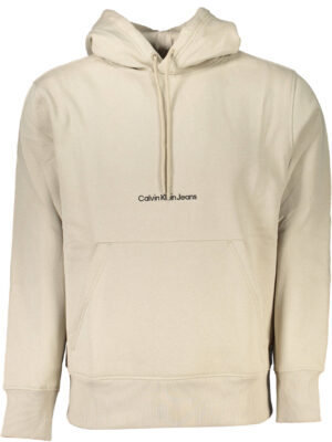SUDADERA SIN CREMALLERA BEIGE HOMBRE CALVIN KLEIN