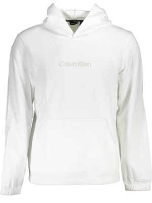 SUDADERA DE HOMBRE CALVIN KLEIN BLANCA SIN CREMALLERA