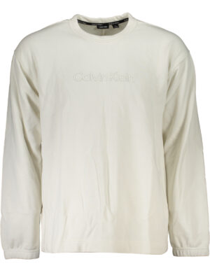 SUDADERA BLANCA SIN CREMALLERA CALVIN KLEIN HOMBRE