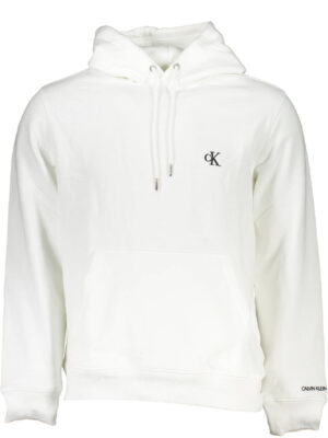 SUDADERA BLANCA SIN CREMALLERA CALVIN KLEIN HOMBRE