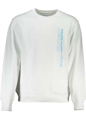 SUDADERA BLANCA SIN CREMALLERA CALVIN KLEIN HOMBRE