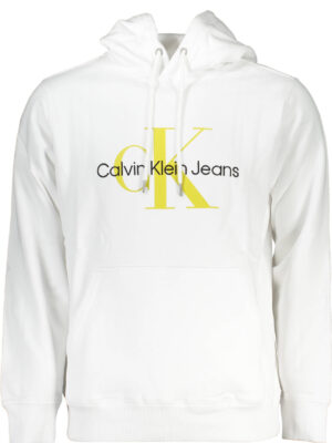 SUDADERA BLANCA SIN CREMALLERA CALVIN KLEIN HOMBRE