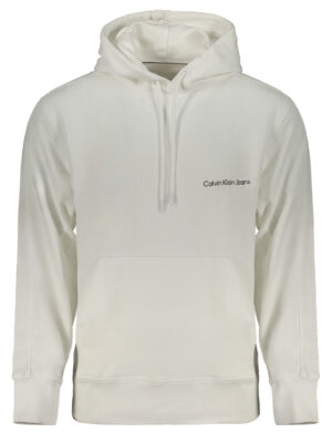 SUDADERA BLANCA SIN CREMALLERA CALVIN KLEIN HOMBRE