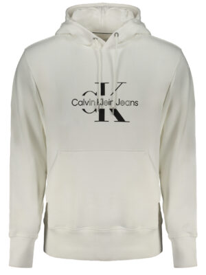SUDADERA BLANCA SIN CREMALLERA CALVIN KLEIN HOMBRE