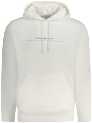 SUDADERA CON CREMALLERA PARA HOMBRE DE CALVIN KLEIN BLANCA