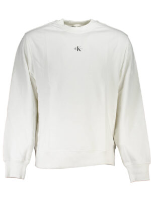 CALVIN KLEIN SUDADERA CON CREMALLERA PARA HOMBRE BLANCA