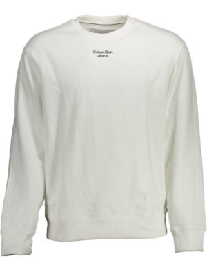 SUDADERA CALVIN KLEIN SIN CREMALLERA HOMBRE BLANCO