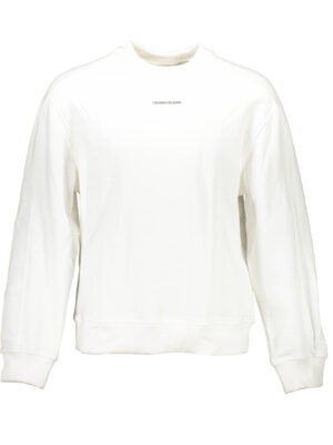 SUDADERA CALVIN KLEIN SIN CREMALLERA HOMBRE BLANCO