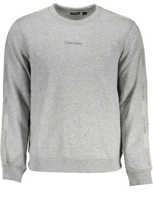 SUDADERA CALVIN KLEIN HOMBRE GRIS SIN CREMALLERA