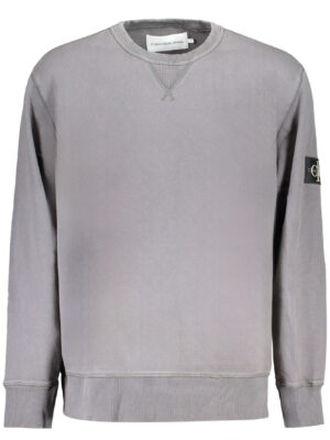 SUDADERA GRIS SIN CREMALLERA CALVIN KLEIN HOMBRE