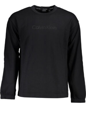 SUDADERA CALVIN KLEIN SIN CREMALLERA NEGRO HOMBRE