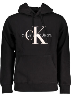 SUDADERA SIN CREMALLERA NEGRA DE HOMBRE CALVIN KLEIN