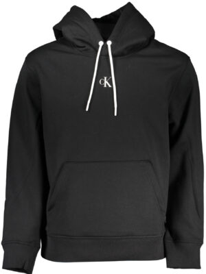 SUDADERA SIN CREMALLERA NEGRA DE HOMBRE CALVIN KLEIN