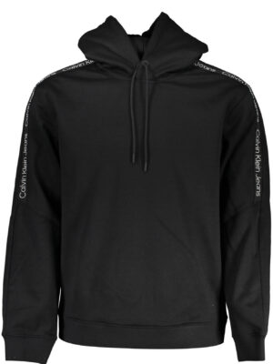 SUDADERA SIN CREMALLERA NEGRA DE HOMBRE CALVIN KLEIN
