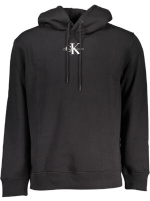SUDADERA SIN CREMALLERA NEGRA DE HOMBRE CALVIN KLEIN