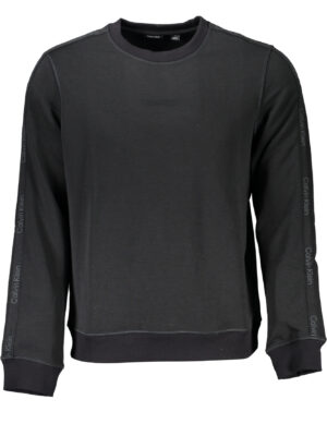 SUDADERA SIN CREMALLERA NEGRA DE HOMBRE CALVIN KLEIN