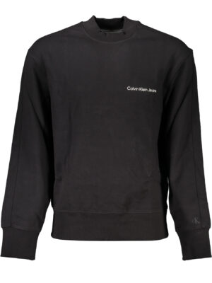SUDADERA SIN CREMALLERA NEGRA DE HOMBRE CALVIN KLEIN