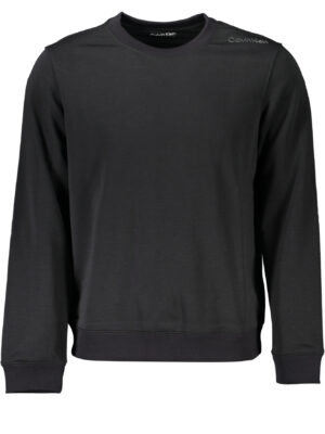 SUDADERA SIN CREMALLERA NEGRA DE HOMBRE CALVIN KLEIN