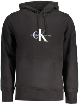 SUDADERA SIN CREMALLERA NEGRA DE HOMBRE CALVIN KLEIN