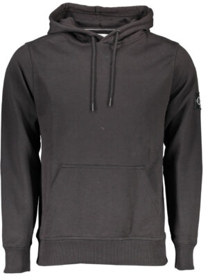 SUDADERA NEGRA CON CREMALLERA PARA HOMBRE DE CALVIN KLEIN
