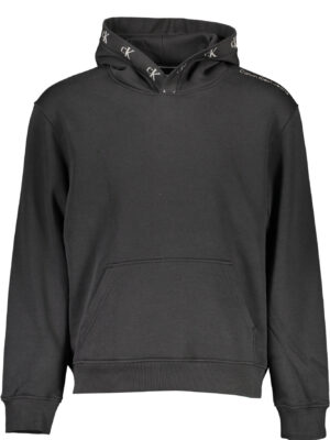 SUDADERA NEGRA CON CREMALLERA PARA HOMBRE DE CALVIN KLEIN